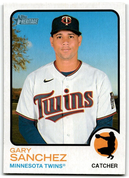 2022 Topps Heritage High Number Gary Sanchez Minnesota Twins #537