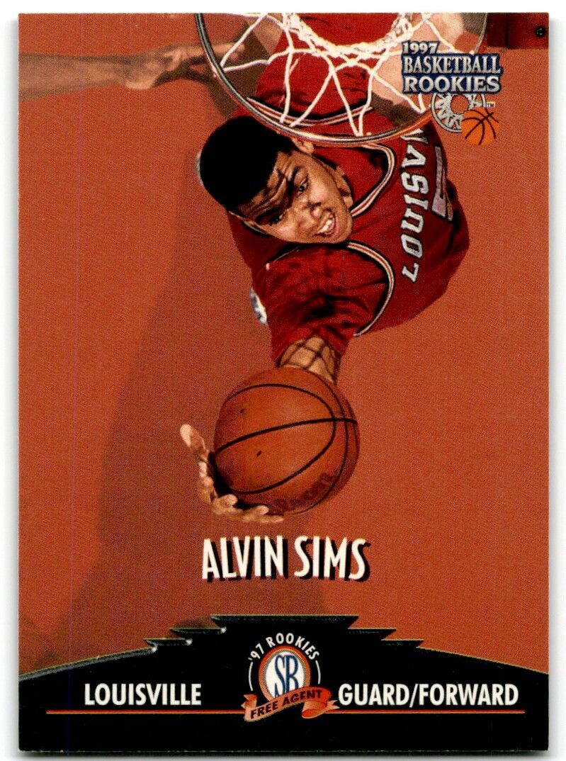 1997-98 Score Board Rookies Alvin Sims Louisville Cardinals #11