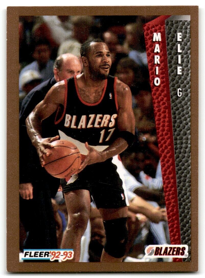 1992-93 Fleer Mario Elie Portland Trail Blazers #416