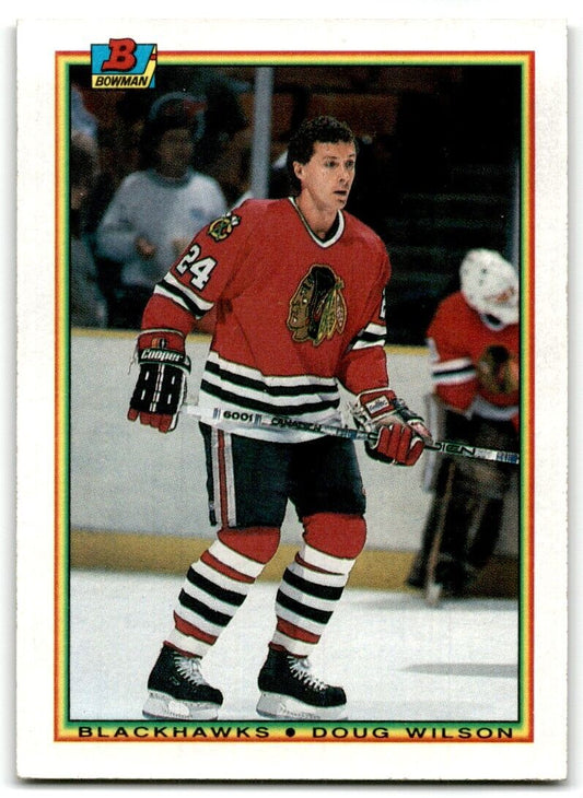 1990-91 Bowman Doug Wilson Chicago Blackhawks #2