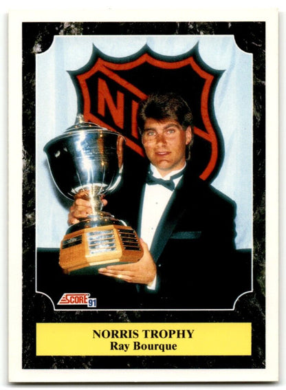 1991-92 Score American Ray Bourque (Norris Trophy) Boston Bruins #429