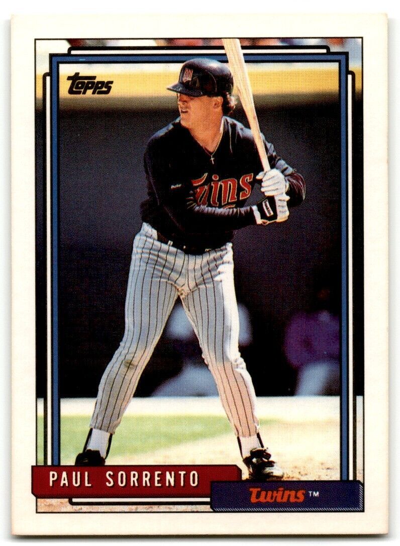 1992 Topps Paul Sorrento Minnesota Twins #546