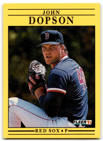 1991 Fleer John Dopson Boston Red Sox #92