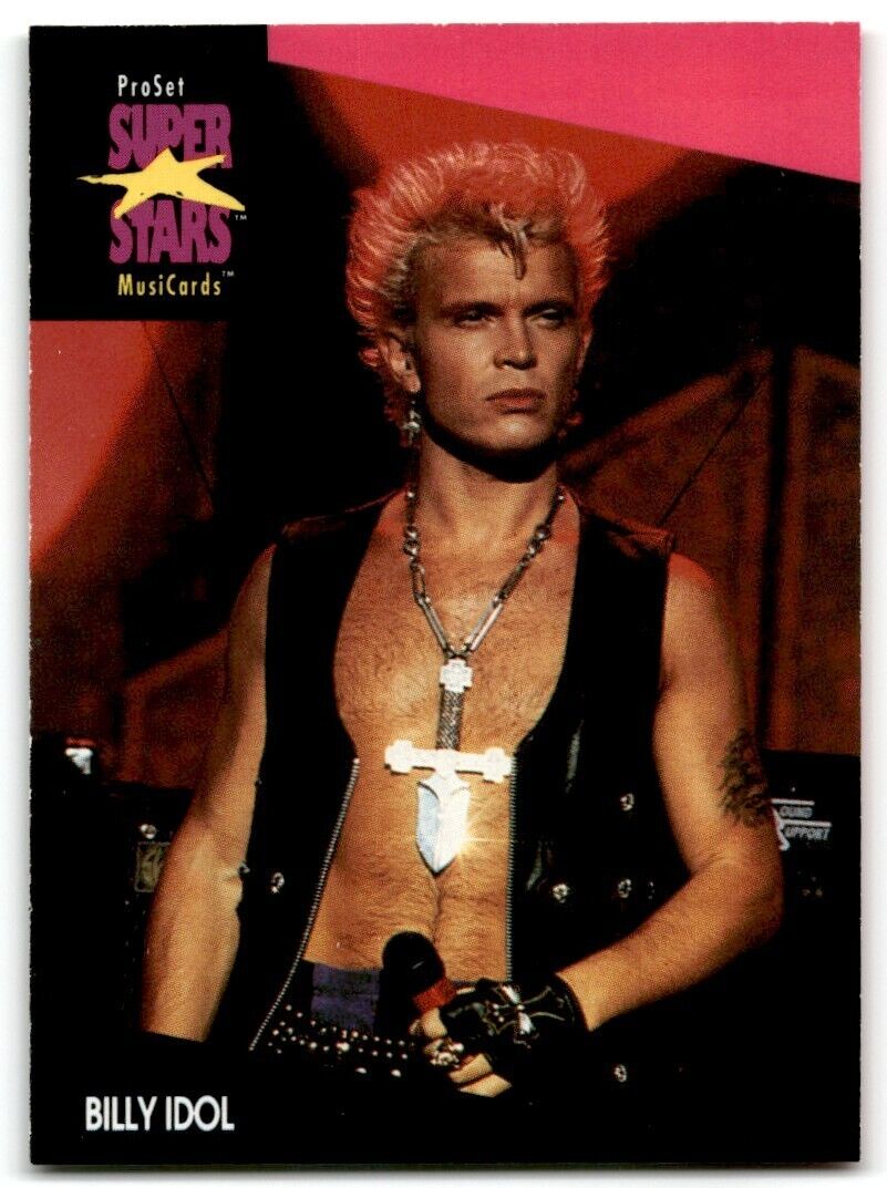 Billy Idol, ProSet Super Star MusiCards (Card #187)