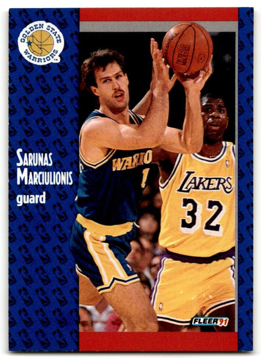 1991-92 Fleer Sarunas Marciulionis Los Angeles Lakers #68