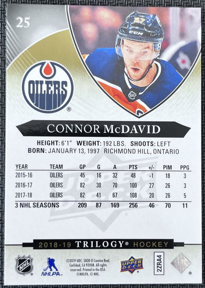 2018-19 Upper Deck Trilogy Connor McDavid Edmonton Oilers #25