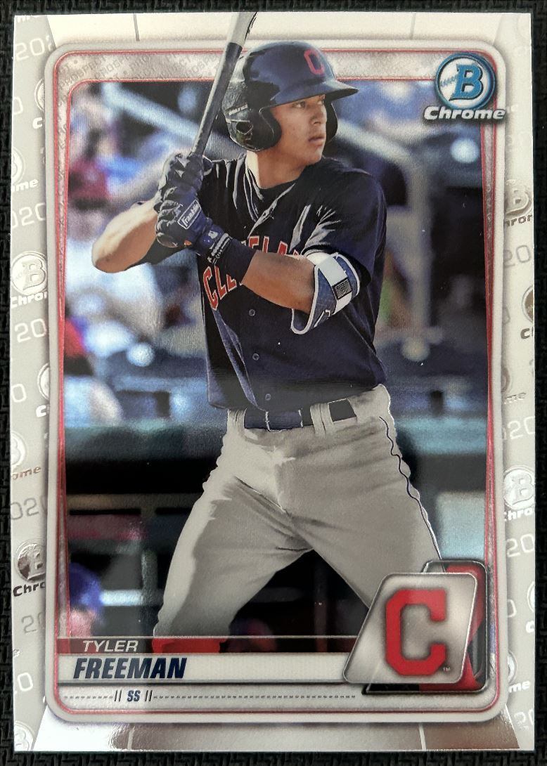 2020 Bowman Chrome Prospects Tyler Freeman Cleveland Indians #BCP-40