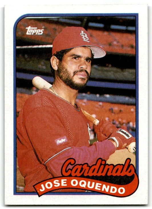 1989 Topps Jose Oquendo St. Louis Cardinals #442