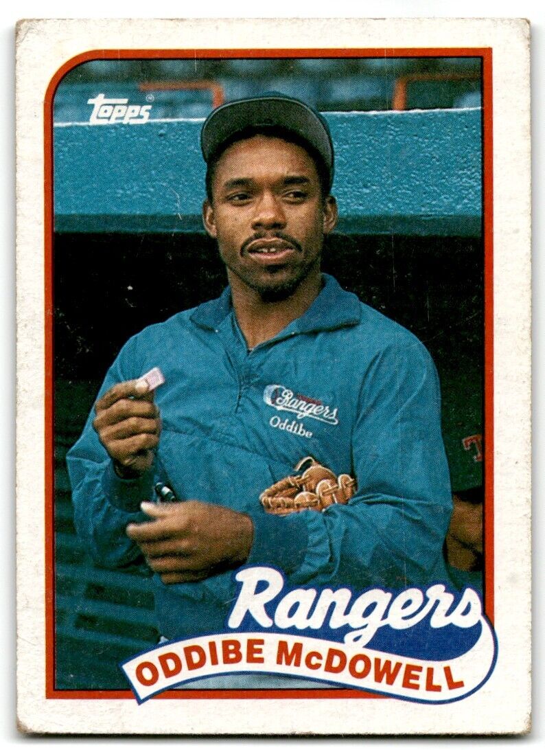 1989 Topps Oddibe McDowell Texas Rangers #183