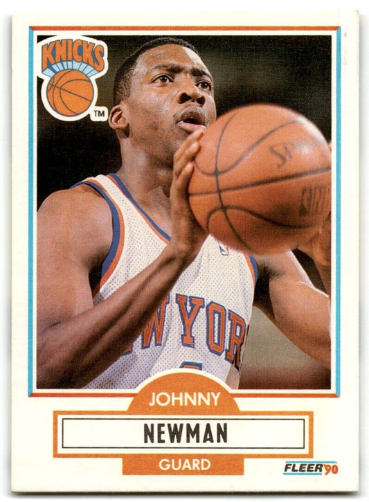 1990-91 Fleer Johnny Newman New York Knicks #127