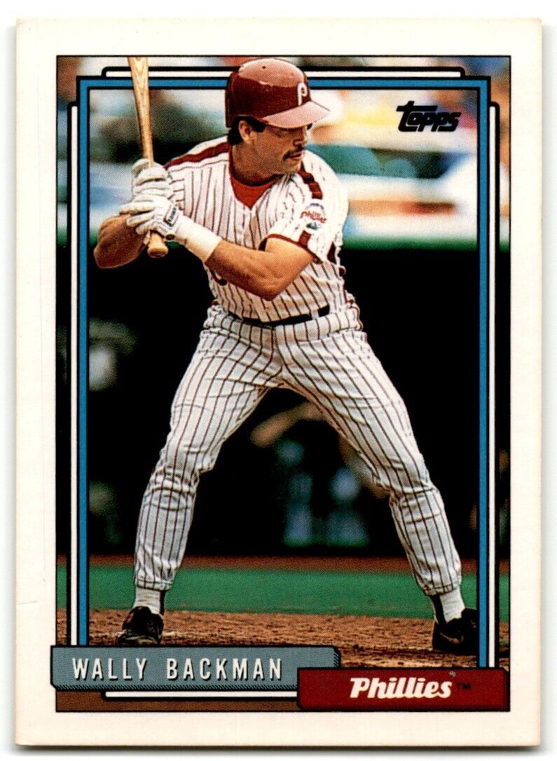 1992 Topps Wally Backman Philadelphia Phillies #434