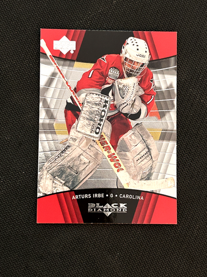 1999-00 Upper deck Black Diamond #19 Arturs Irbe Carolina Hurricanes