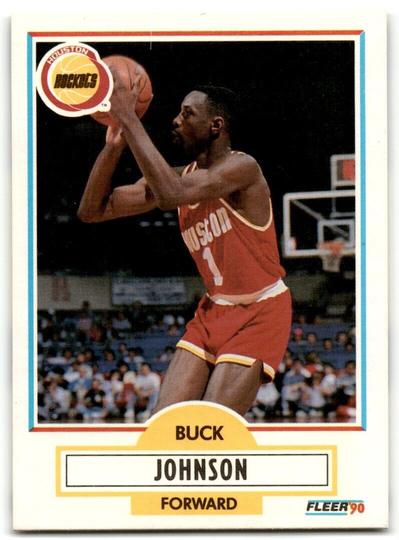 1990-91 Fleer Buck Johnson Houston Rockets #71