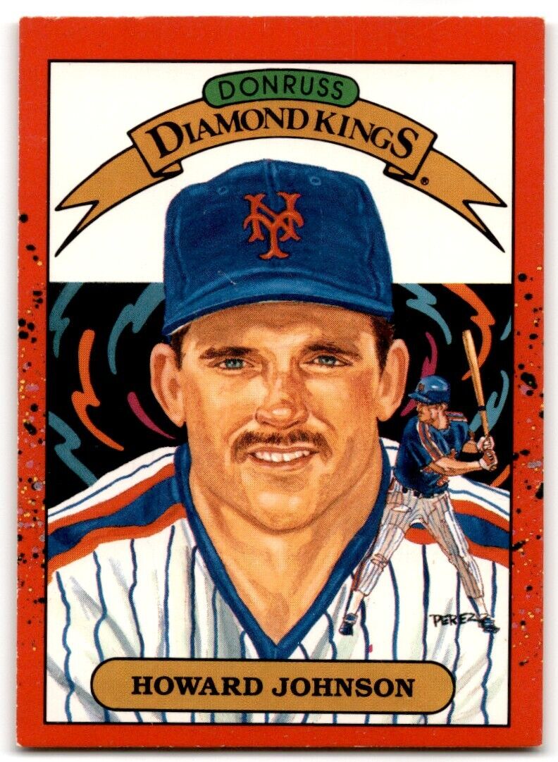 1990 Donruss Diamond Kings Howard Johnson New York Mets #18