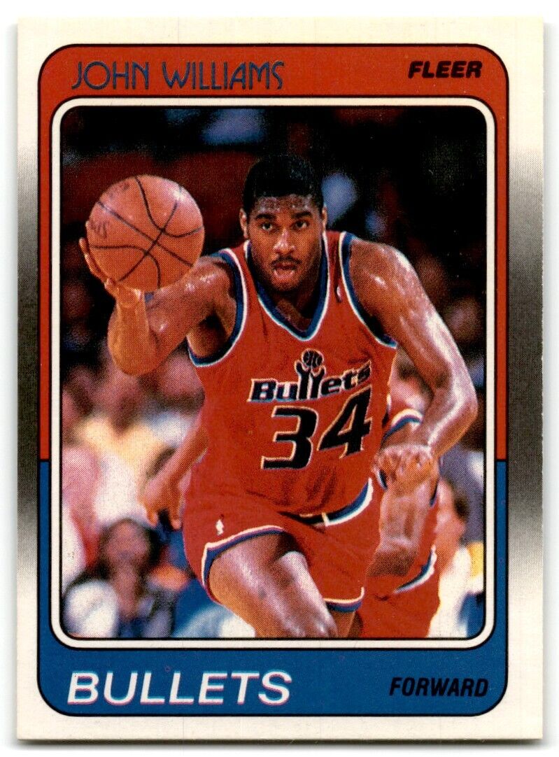 1988-89 Fleer John Williams Washington Bullets #119