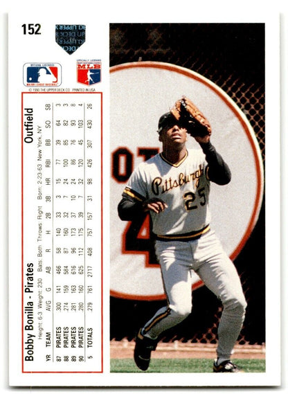 1991 Upper Deck Bobby Bonilla Pittsburgh Pirates #152