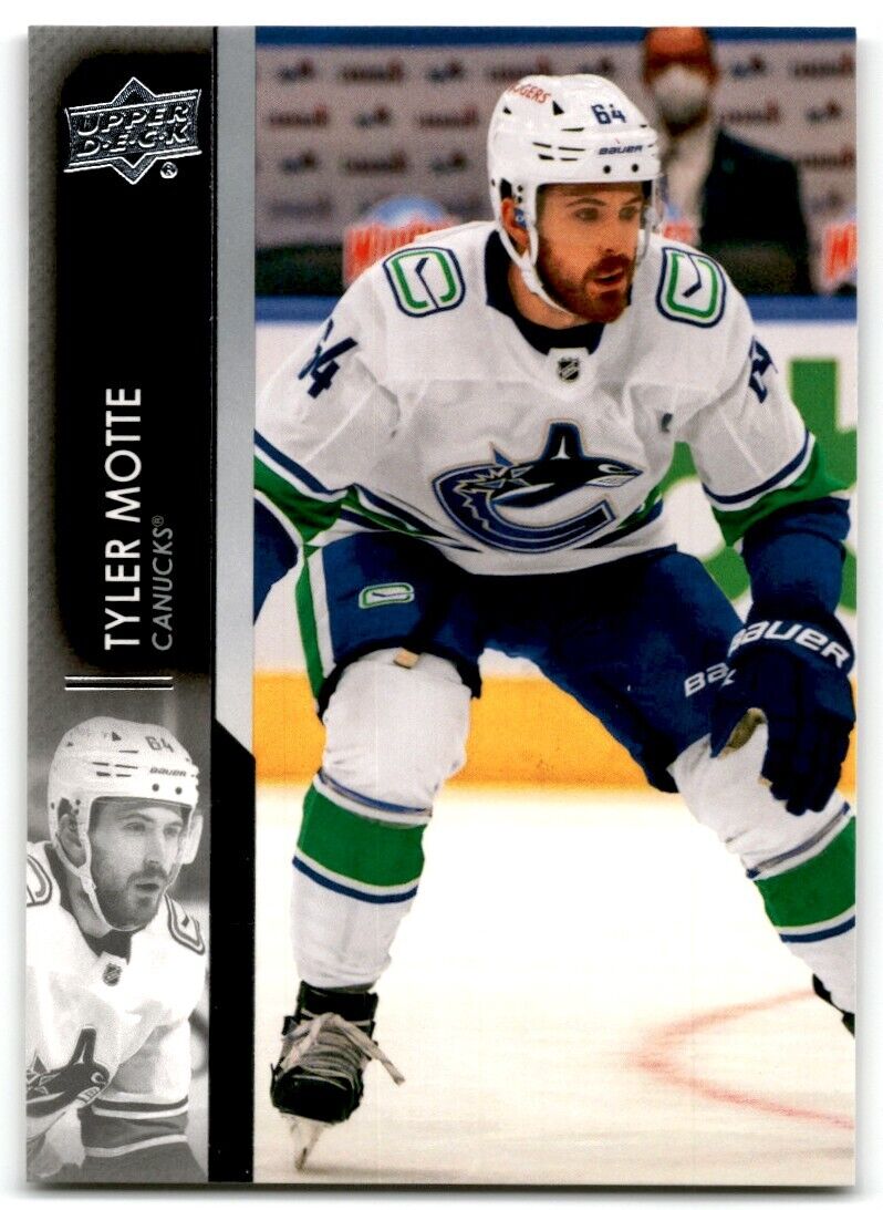 2021-22 Upper Deck Tyler Motte Vancouver Canucks #427