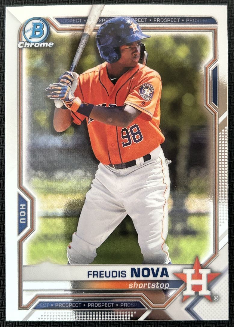 2021 Bowman Chrome Prospects Freudis Nova Houston Astros #BCP-56