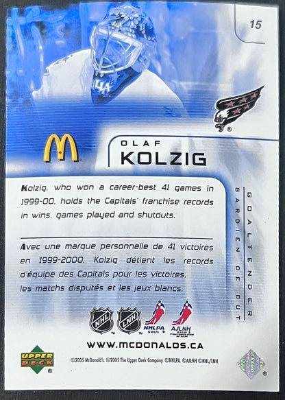 2005-06 Upper Deck McDonald's Olaf Kolzig Washington Capitals #15