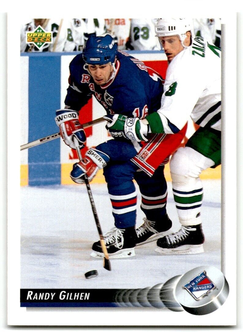 1992-93 Upper Deck Randy Gilhen New York Rangers #82