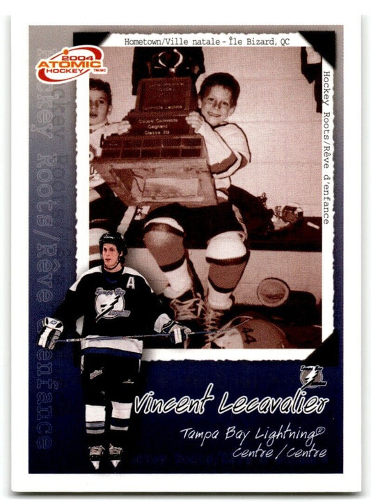 2003-04 Pacific McDonald's Hockey Roots Checklists Vincent Lecavalier Tampa Bay