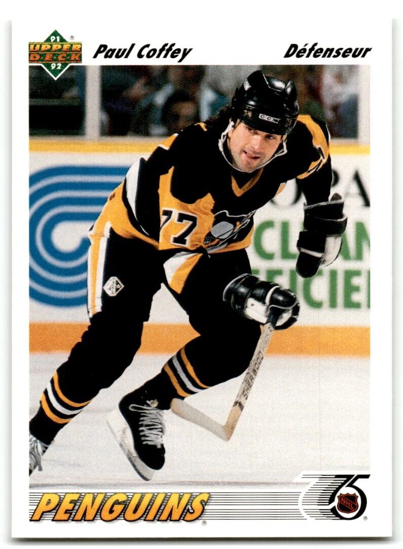 1991-92 Upper Deck French Paul Coffey Pittsburgh Penguins #177