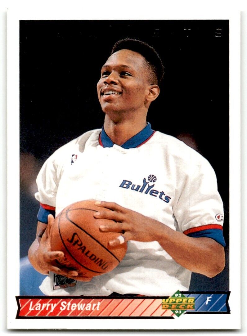 1992-93 Upper Deck Larry Stewart Washington Bullets #226