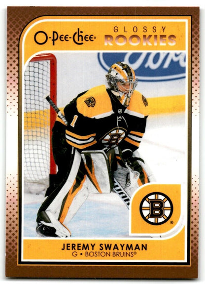 2021-22 Upper Deck O-Pee-Chee Glossy Rookies Jeremy Swayman Boston Bruins #R-6