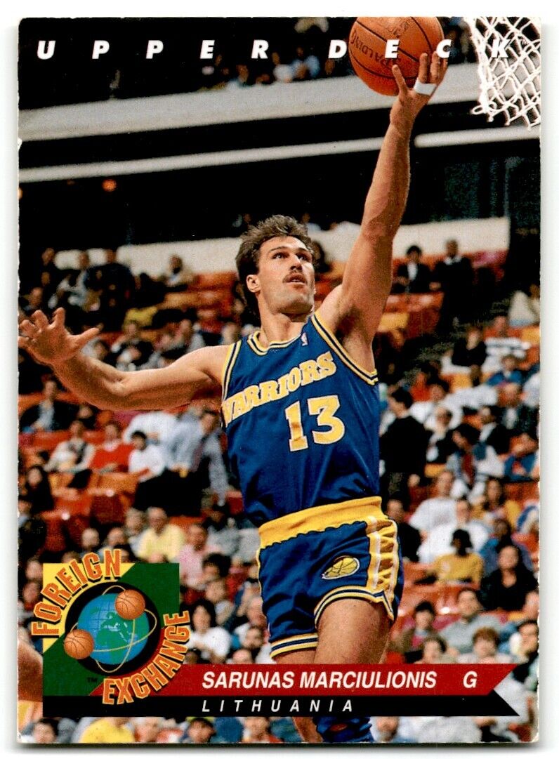 1992-93 Upper Deck Sarunas Marciulionis Golden State Warriors #FE4