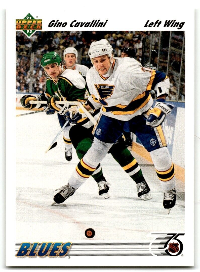 1991-92 Upper Deck Gino Cavallini St. Louis Blues #187