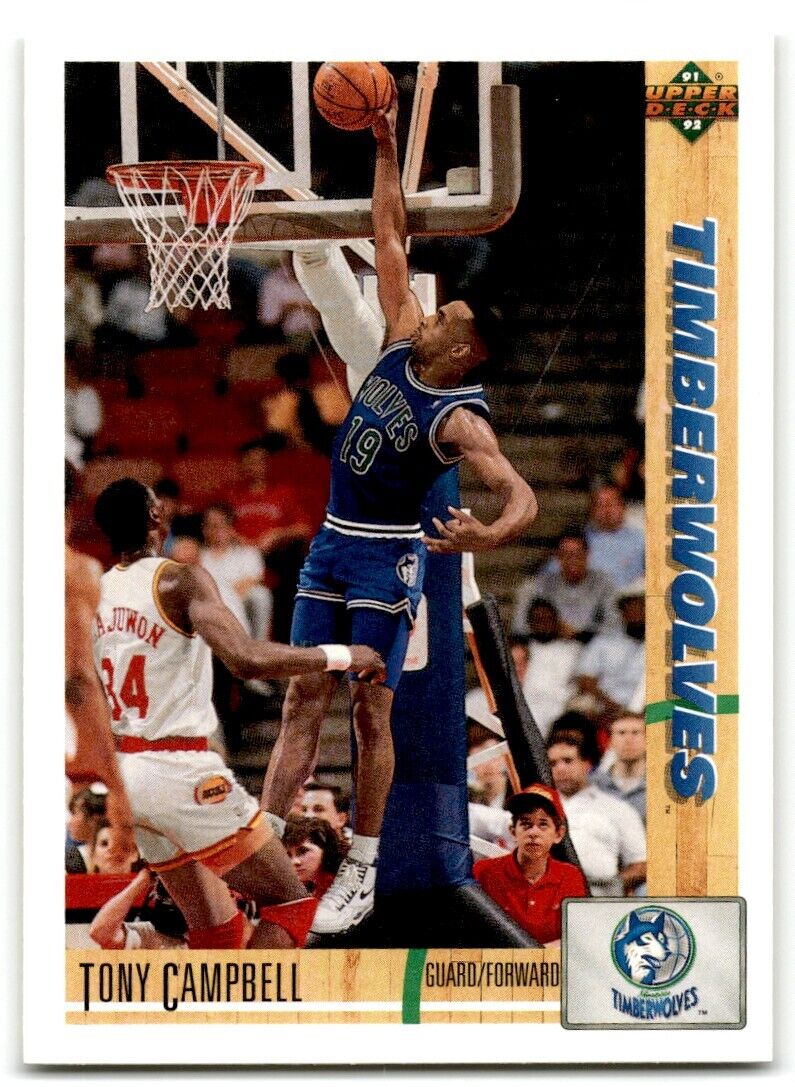 1991-92 Upper Deck Tony Campbell Minnesota Timberwolves #326