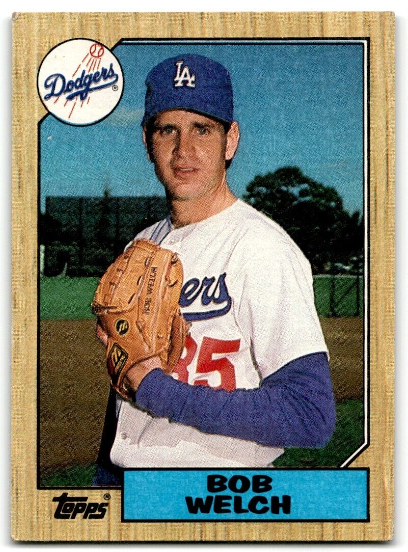 1987 Topps Bob Welch Los Angeles Dodgers #328