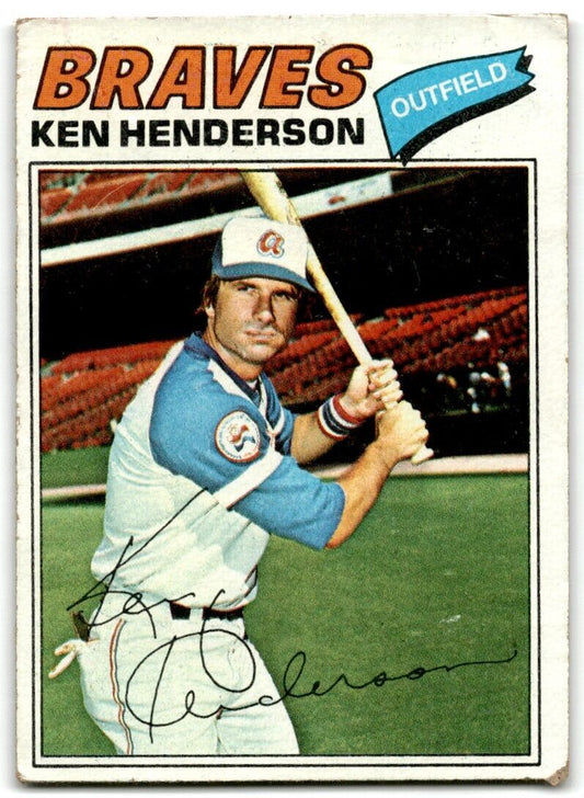 1977 Topps Ken Henderson Atlanta Braves #242