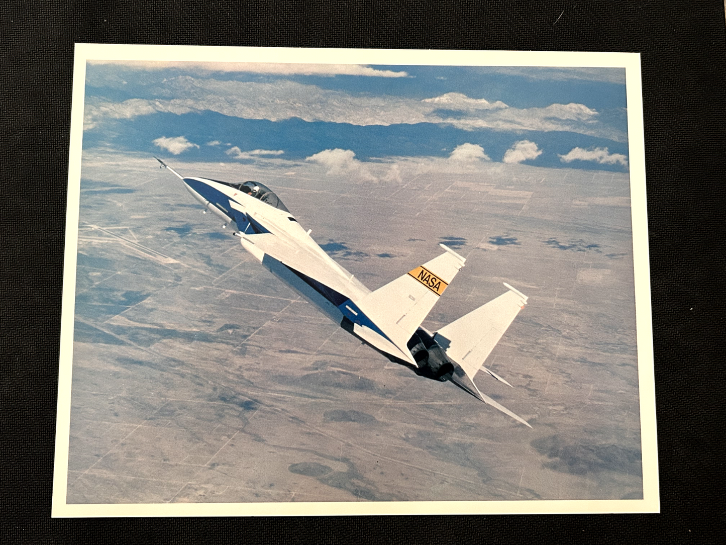 NASA Dryden Flight Reseach Center is flying two F-15 aircraft 8X10 litho