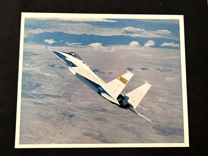 NASA Dryden Flight Reseach Center is flying two F-15 aircraft 8X10 litho