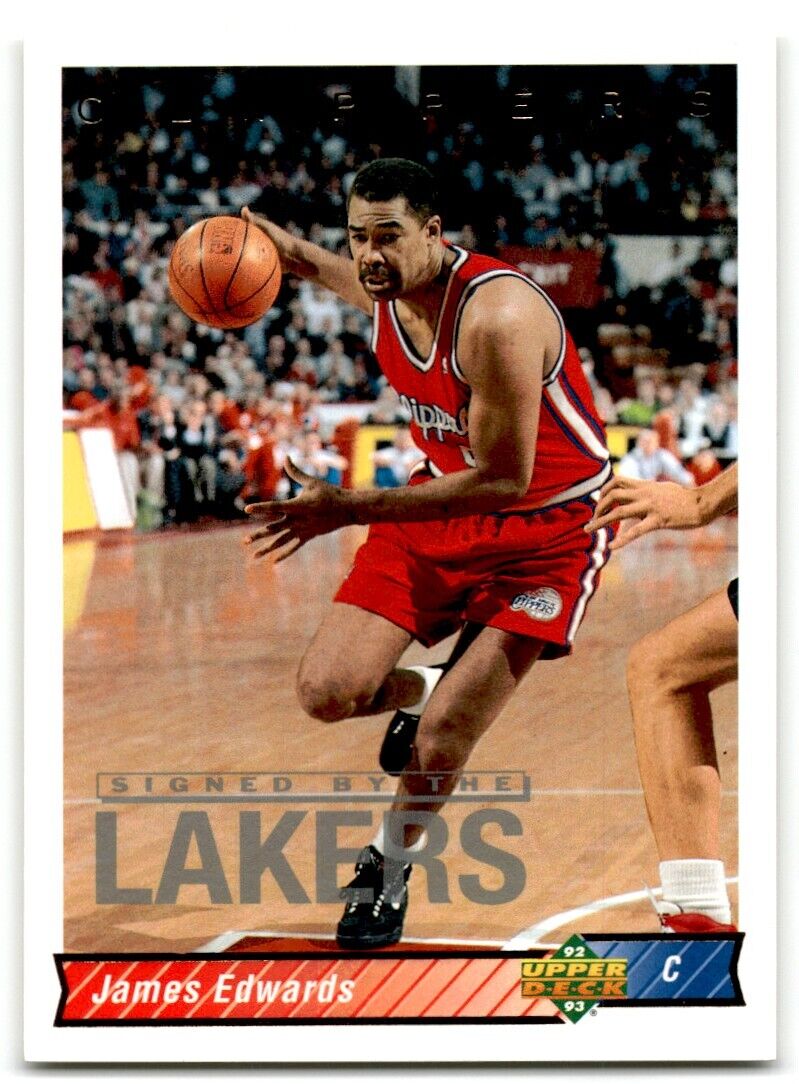 1992-93 Upper Deck James Edwards Los Angeles Lakers #84