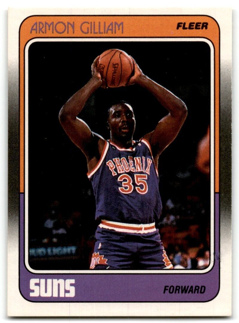 1988-89 Fleer Armon Gilliam Rookie Phoenix Suns #89