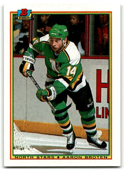 1990-91 Bowman Aaron Broten Minnesota North Stars #185