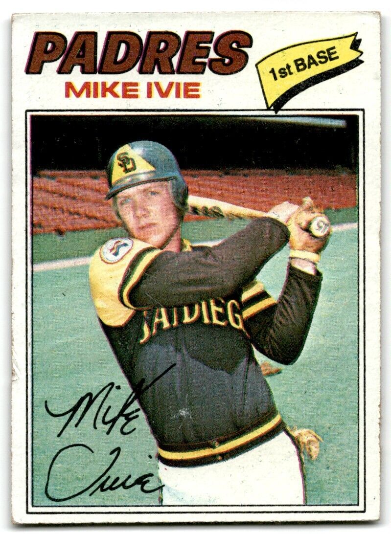 1977 Topps Mike Ivie San Diego Padres #325