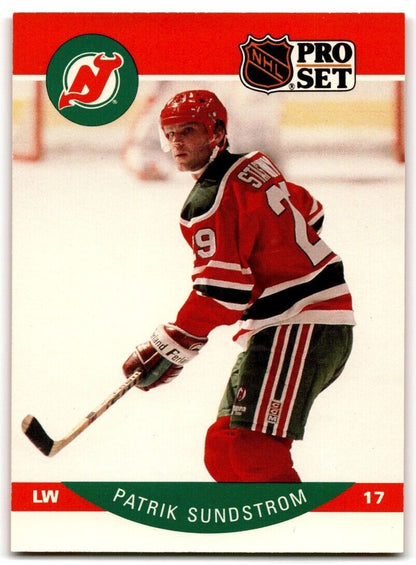 1990-91 Pro Set Patrik Sundstrom New Jersey Devils #176A