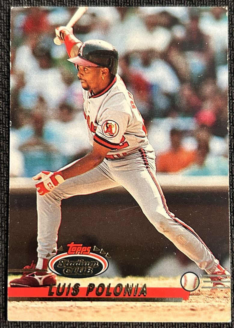 1993 Topps Stadium Club Luis Polonia California Angels #100