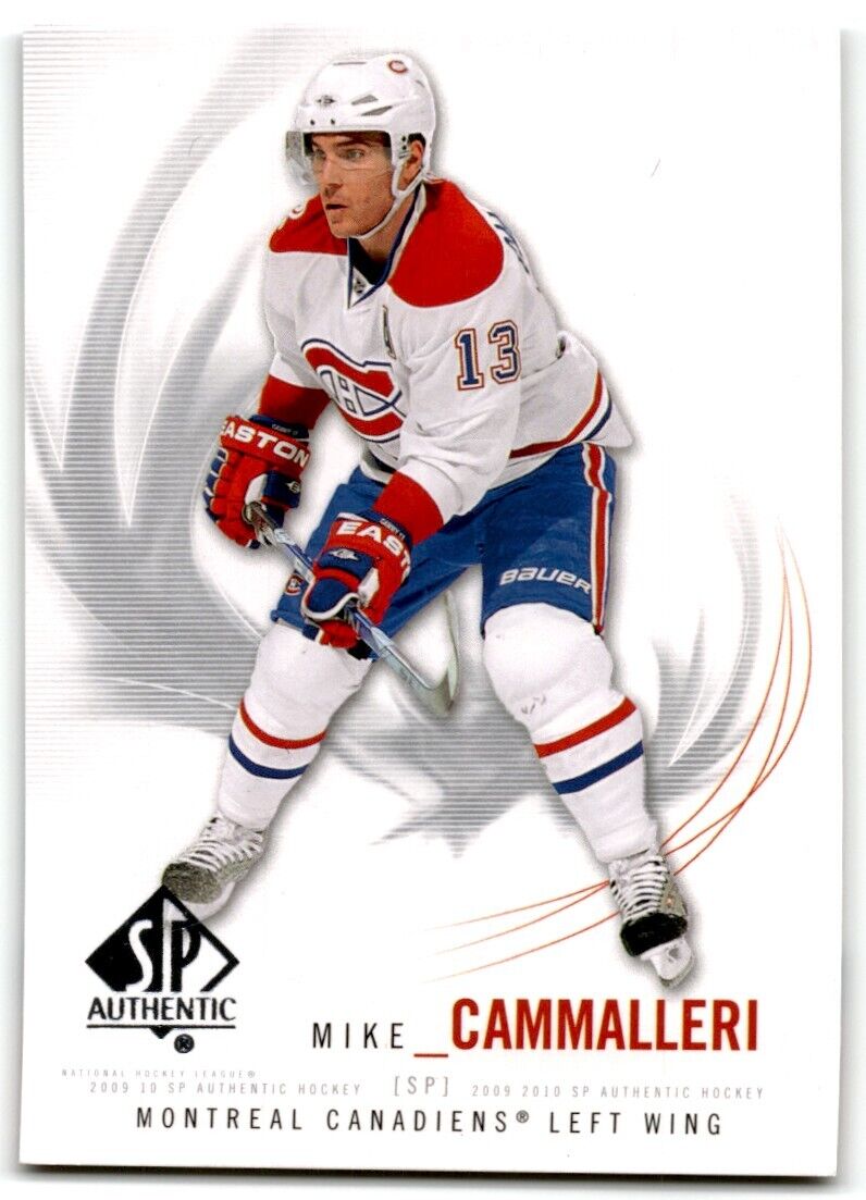 2009-10 SP Authentic Mike Cammalleri Montreal Canadiens #86