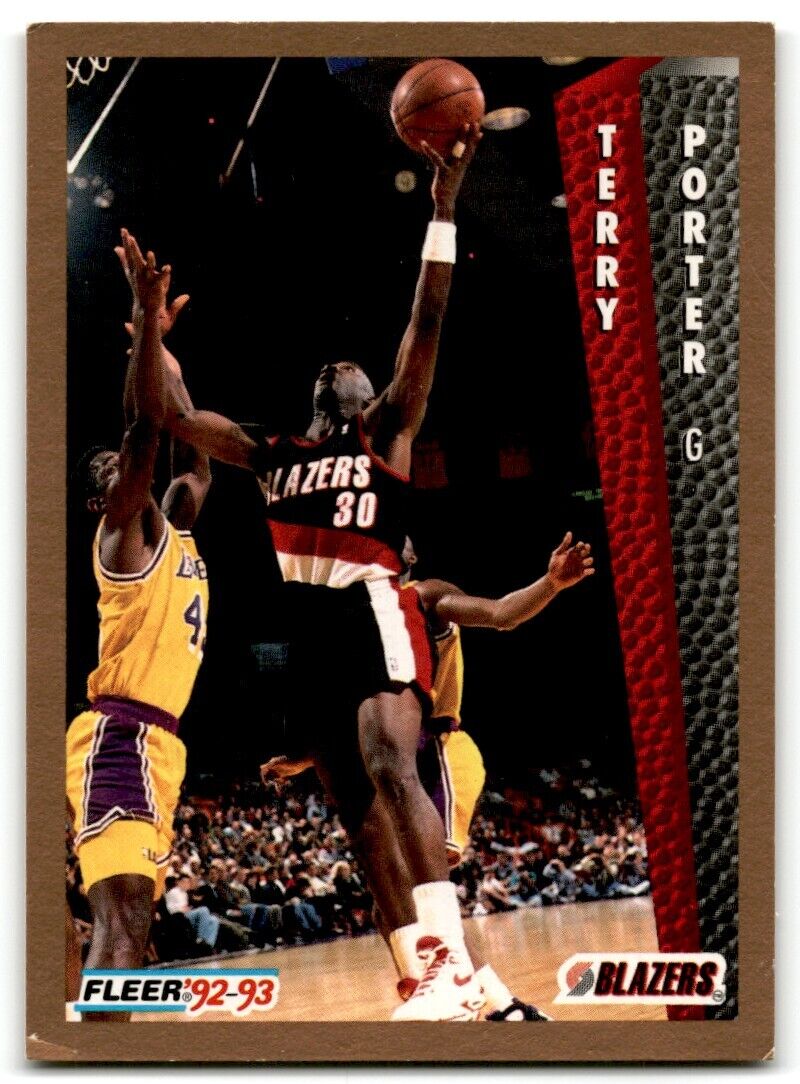 1992-93 Fleer Terry Porter Portland Trail Blazers #190