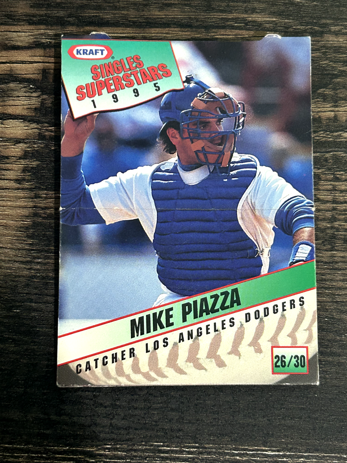 1995 Kraft Singles Superstars Mike Piazza Pop-Up #26 of 30 Dodgers