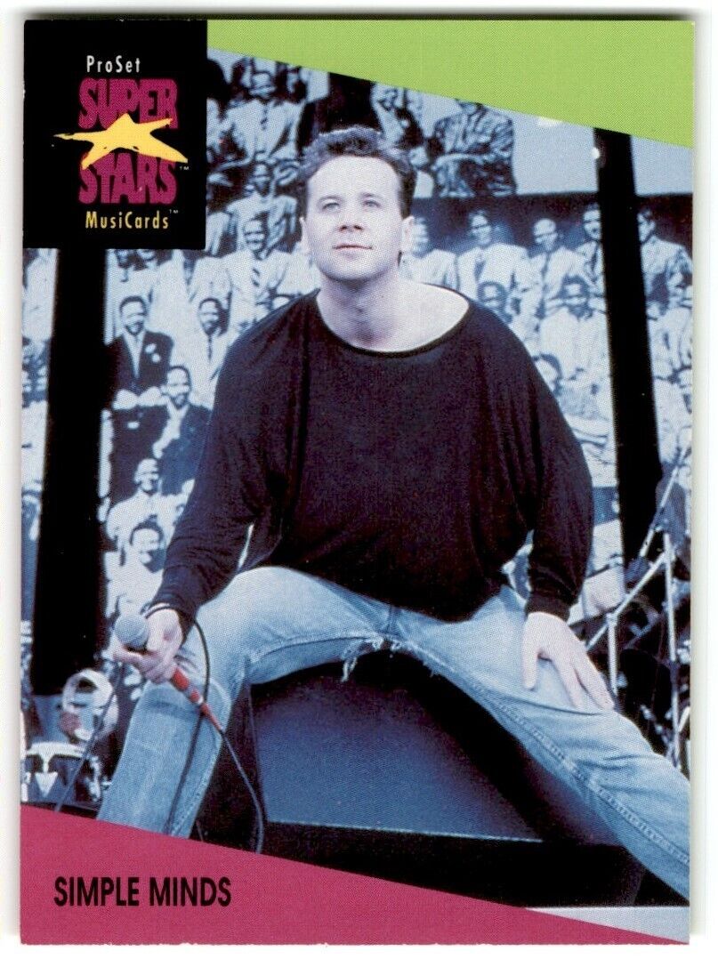 1991-92 ProSet Super Stars MusiCard Simple Minds #94