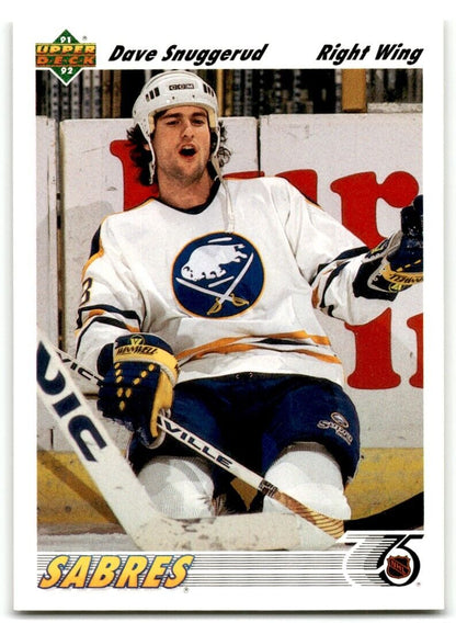 1991-92 Upper Deck Dave Snuggerud Buffalo Sabres #194A