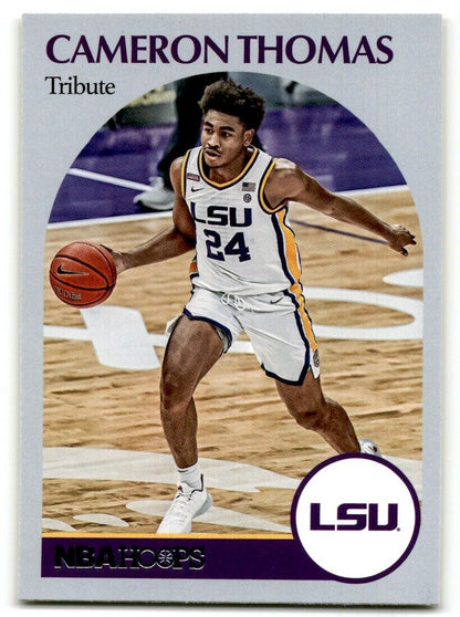 2021-22 Panini Chronicles Draft Picks Cameron Thomas LSU Tigers #65