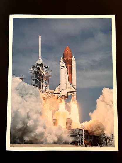 NASA Space Shuttle STS-26 launch 8X10 litho