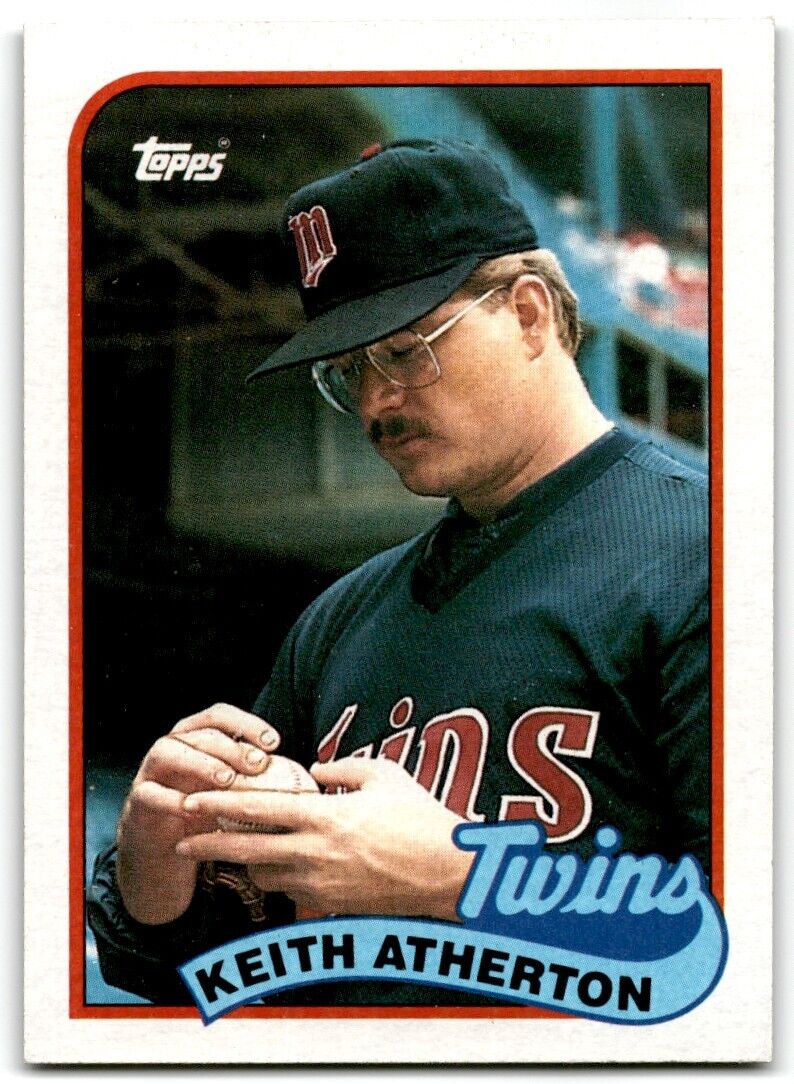 1989 Topps Keith Atherton Minnesota Twins #698