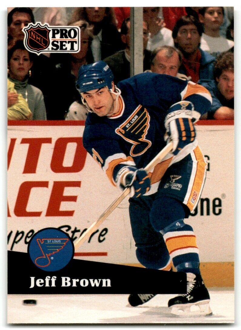 1991-92 Pro Set Jeff Brown St. Louis Blues #212